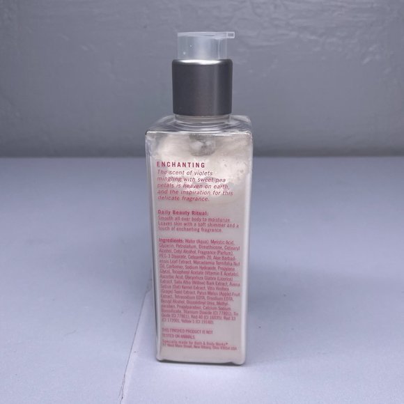 Bath & Body Works Sweet Pea Shimmer Lotion 6.7 oz Shea Rare Discontinued Retired - Picture 4 of 6